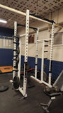 Promaxima Double Half Rack Squat Rack – White – Commercial Grade