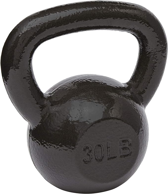 Amazon Basics 30 lb. Cast Iron Kettlebell