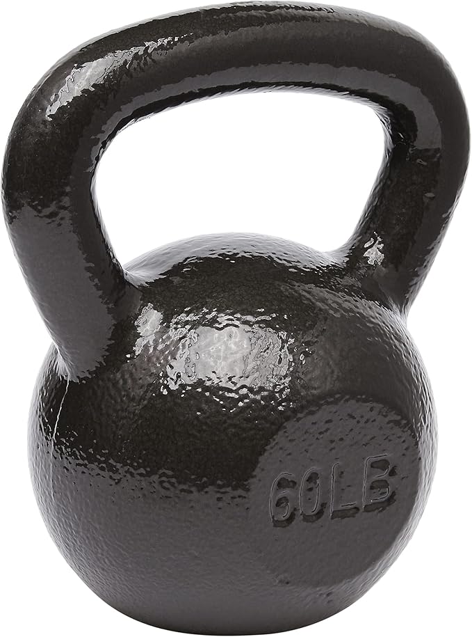 Amazon Basics 60 lb. Cast Iron Kettlebell