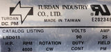 Close-up of OEM Label L5D011 G010002B on Star Trac Motor