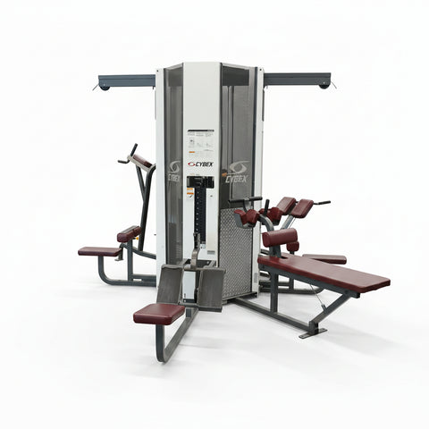 Cybex 3-Stack Modular Gym – Lat Pulldown, Low Row, VKR, Ab Bench & Hyperextension