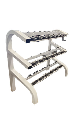 Paramount 3-Tier Beautybell Dumbbell Rack – Commercial Gym Grade – Used
