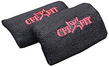 Black kettlebell wrist guards