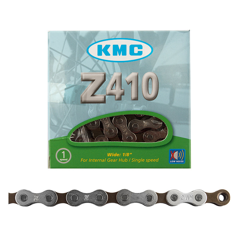 KMC Z410 BICYCLE CHAIN (1 SPEED, 1/2" X 1/8", 112 LINK)