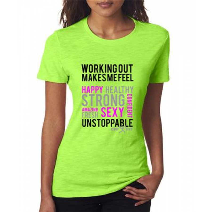 CFF "STRONG, SEXY, BEAUTIFUL" WOMENS FITNESS T-SHIRT