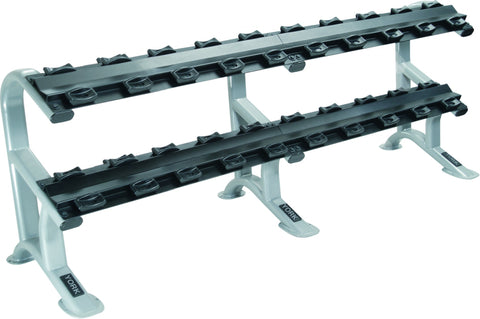 York Barbell 2 and 3 Tier ETS Dumbbell Rack for Pro-Style Dumbbells; 10 or 18 pairs